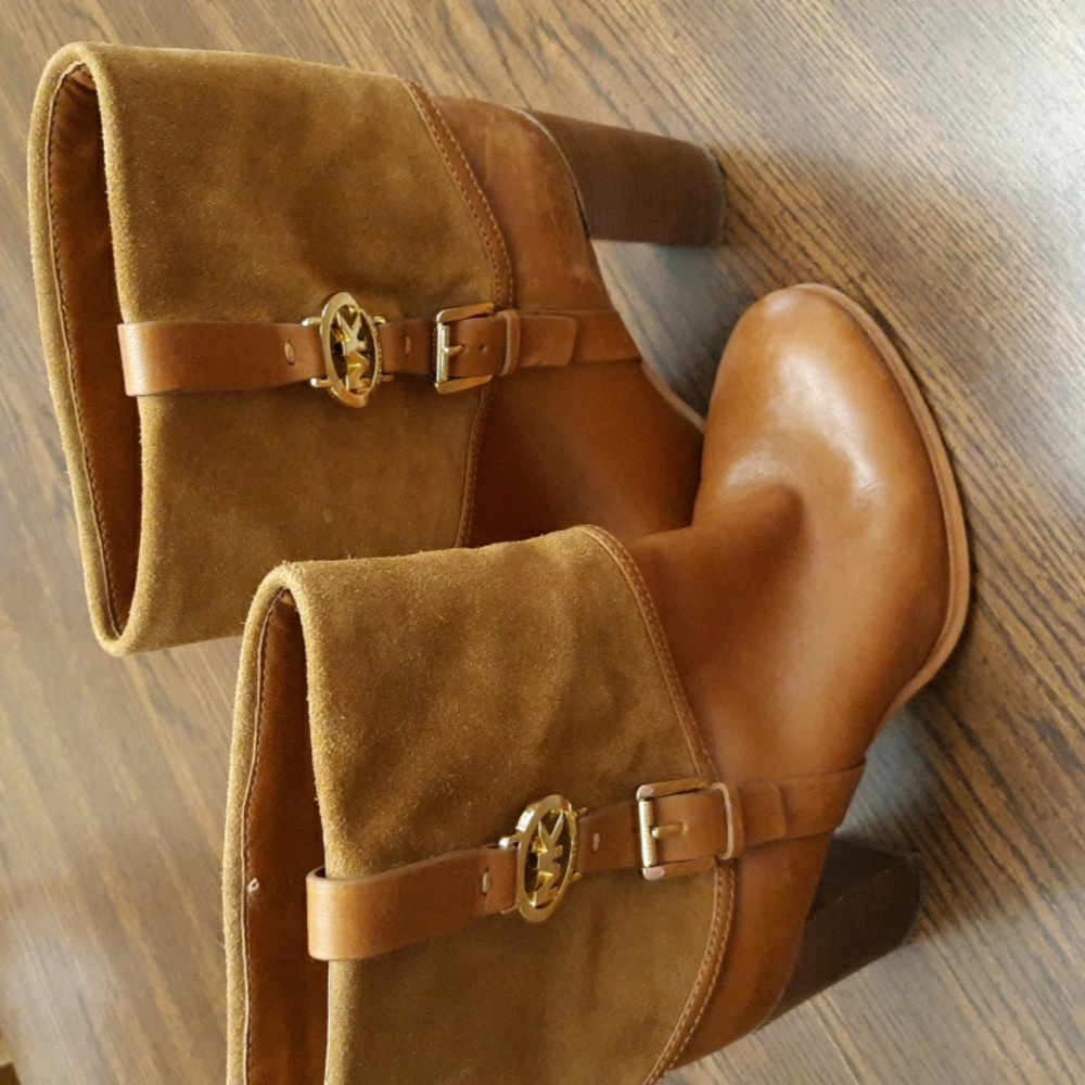 Michael Kors Leather & Suede Booties